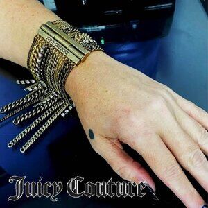 Super RARE Y2K Juicy Couture Gold Multi-Chain Bracelet